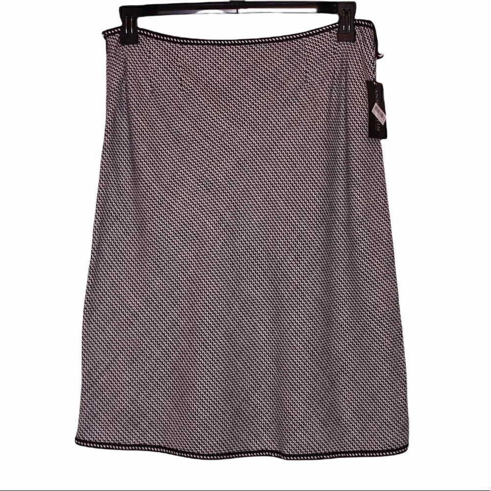 ANN KLEIN New York Linen Career Skirt Size 12